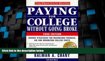 Price Princeton Review: Paying for College Without Going Broke, 2000 Edition (Paying for College,