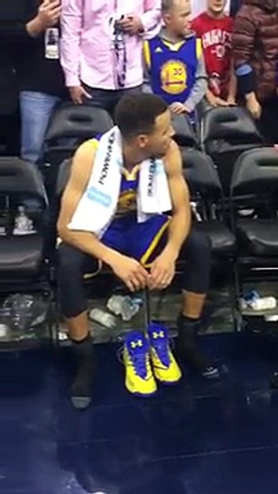Man Tries to Steal Signed Steph Curry Shoes from Little Kid