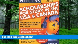 Buy Peterson s Scholarships for Study in the USA 2000 (Peterson s Scholarships for Study in the