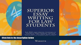 Online BarPrepBarrister Website Superior Essay Writing For Law Students: 85% IRAC essay writing