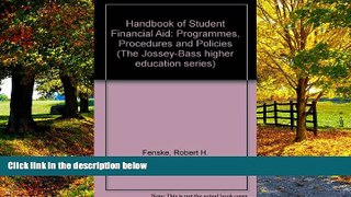 Buy Robert H. Fenske Handbook of Student Financial Aid (Josse Bass Higher and Adult Education)