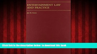 Pre Order Entertainment Law And Practice (Carolina Academic Press Law Casebook) Jon M. Garon Full
