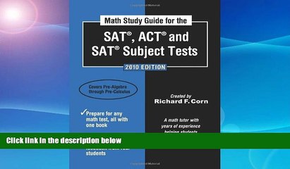 Buy  Math Study Guide for the SATÂ®, ACTÂ®, and SATÂ® Subject Tests - 2010 Edition (Math Study