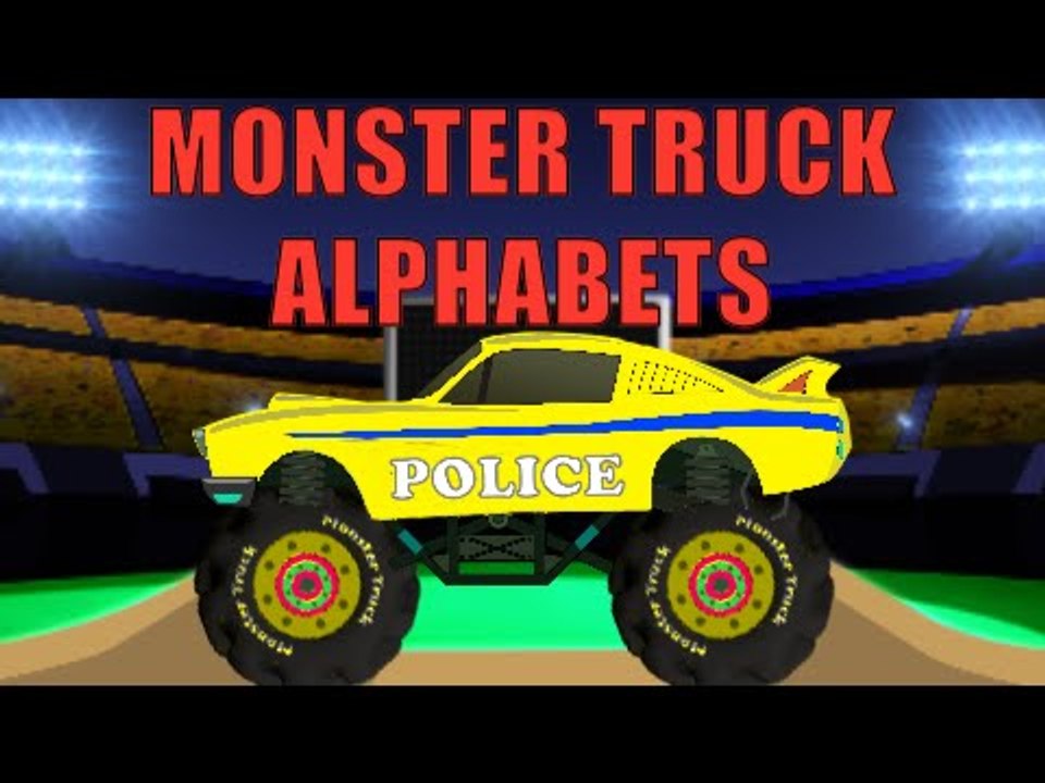 Monster Truck Stunts | Learn Alphabets