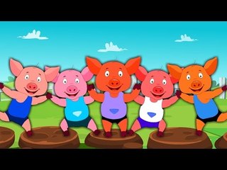 Five Little Pigs | Five Little Piggies | Original Rhyme By Kids Channel