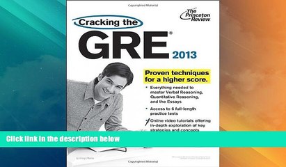 Best Price Cracking the GRE with DVD, 2013 Edition (Graduate School Test Preparation) Princeton