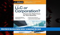 Pre Order LLC or Corporation?: Choose the Right Form for Your Business Anthony Mancuso Attorney