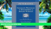 Buy Thomson Peterson s Grad Guides BK5: Engineer/Appld Scis 2007 (Peterson s Graduate Programs in