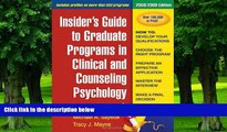 Online John C. Norcross PhD Insider s Guide to Graduate Programs in Clinical and Counseling