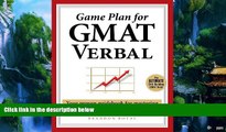 Buy Brandon Royal Game Plan for GMAT Verbal: Your Proven Guidebook for Mastering GMAT Verbal in 20