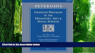 Buy Thomson Peterson s Grad Guides Book 2:  Humanities/Arts/Soc Scis 2007 (Peterson s Graduate