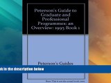 Price Grad Gdes Book 1:Grad/Prof Prg Orvw 1995 (Peterson s Annual Guides to Graduate Study, Book