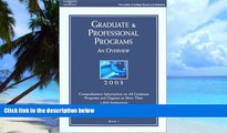PDF Peterson s Grad Gdes Book 1:Grad/Prof Prg Orvw 2003 (Peterson s Graduate and Professional