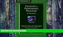 Buy Peterson s Peterson s Graduate   Professional Programs: An Overview 2000 (Peterson s Graduate