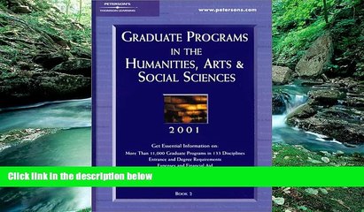 Buy PETERSON S Peterson s Graduate Programs in the Humanities, Arts   Social Sciences 2001 Full