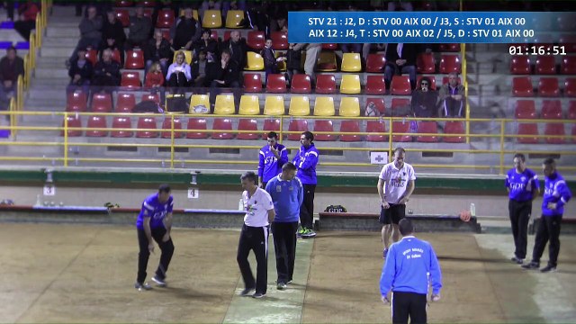 Quatrième tour, Saint-Vulbas contre Aix-les-Bains, Club Elite Masculin, J6, Sport Boules, saison 2016-2017