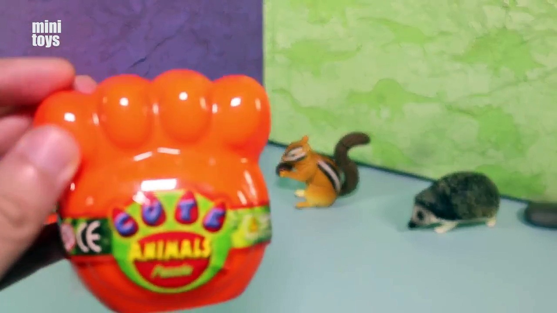 Cute Animals 3D Puzzle Toys Hedgehog Chipmunk Koala Weasel