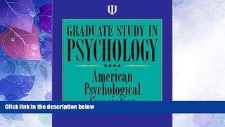 Price Graduate Study in Psychology American Psychological Association For Kindle