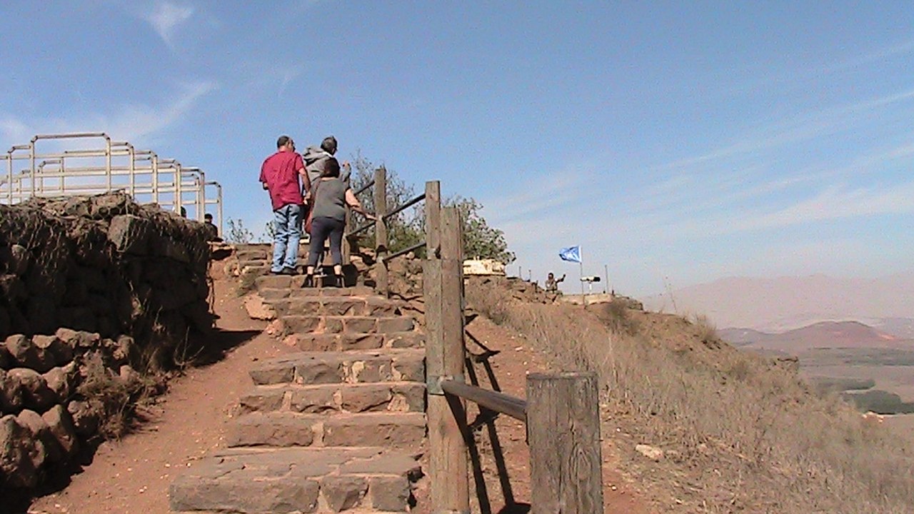 Golan Heights Mount Bental Overlook - Stunning Views of Mount Hermon, Israel Tour