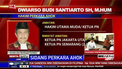 Inilah Lima Hakim di Sidang Perdana Ahok