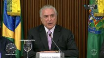 Citado em delações premiadas, Temer pede agilidade nas investigações