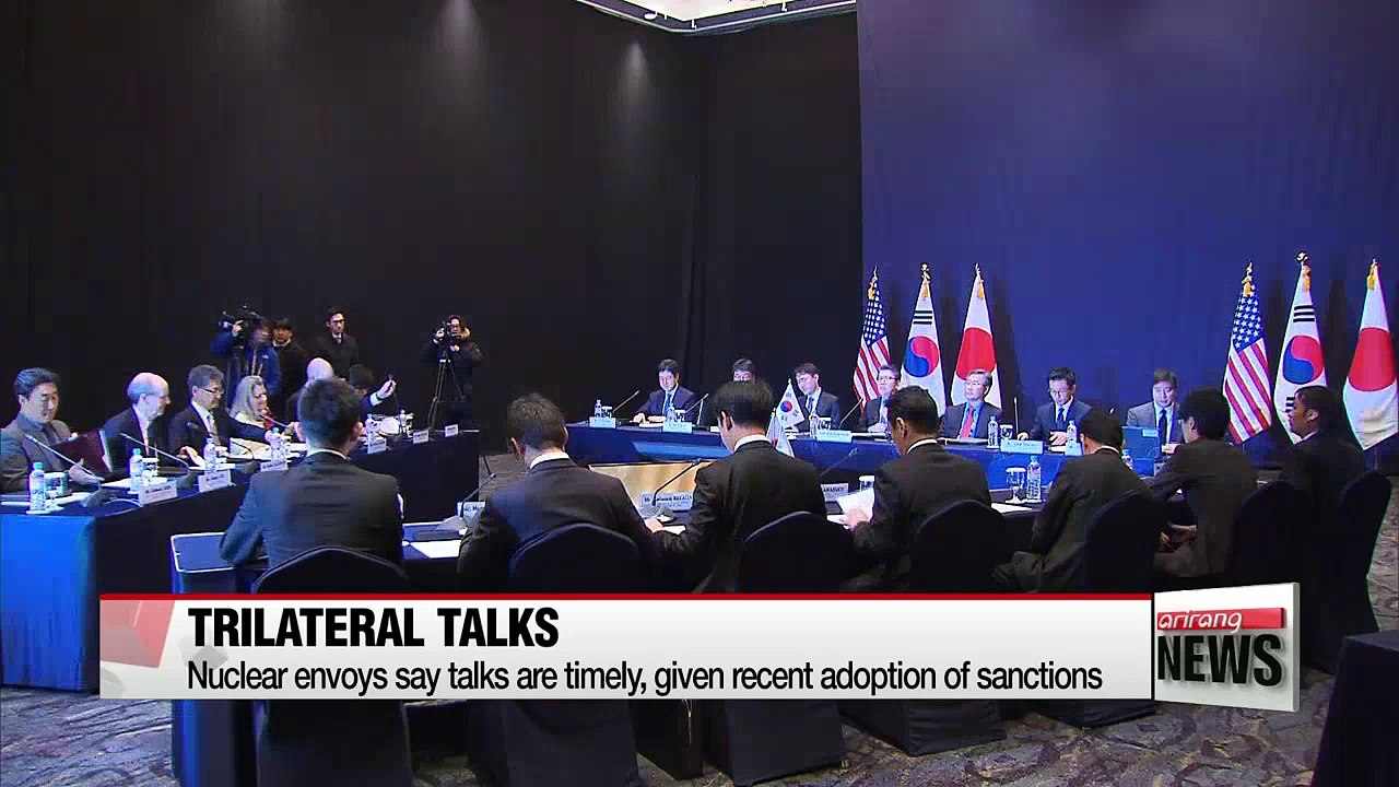 S. Korea, U.S., Japan's six-party talks representatives discuss N. Korea sanctions in Seoul