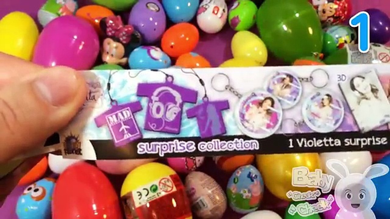 New Huge 50 Surprise Eggs Opening Kinder Surprise Disney Frozen Peppa Pig Spiderman