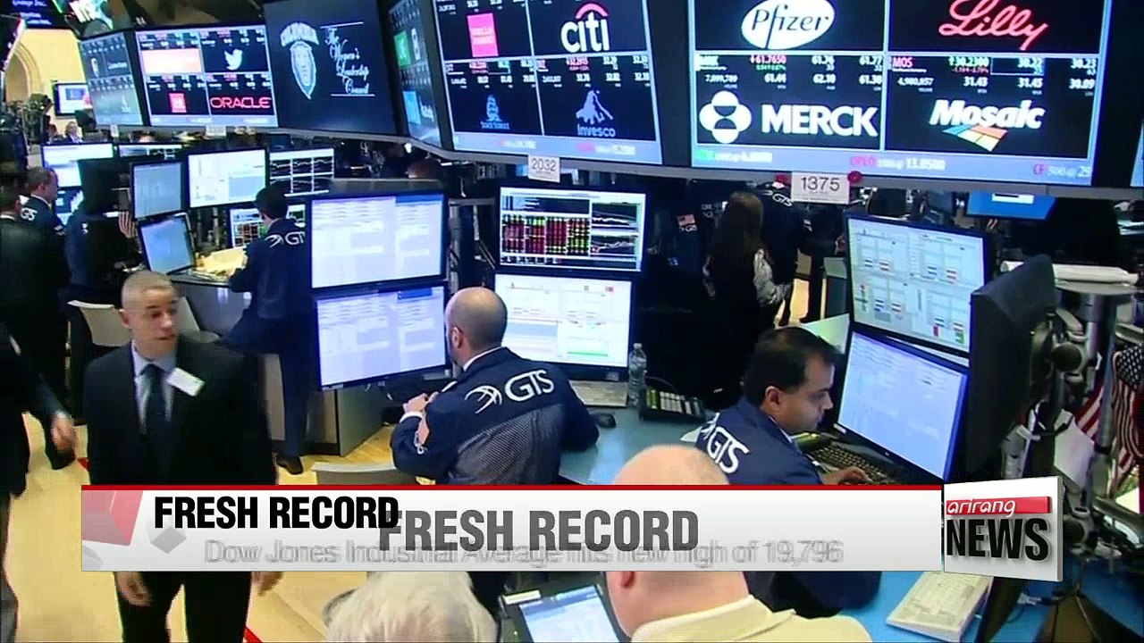 Dow Jones sets fresh record, 15th since Trump victory