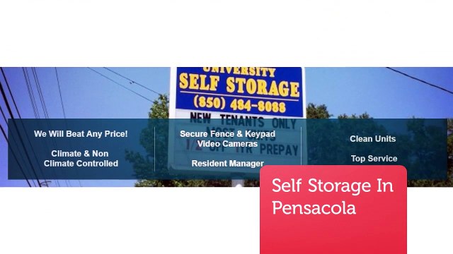 Self Storage in Pensacola by University Self Storage
