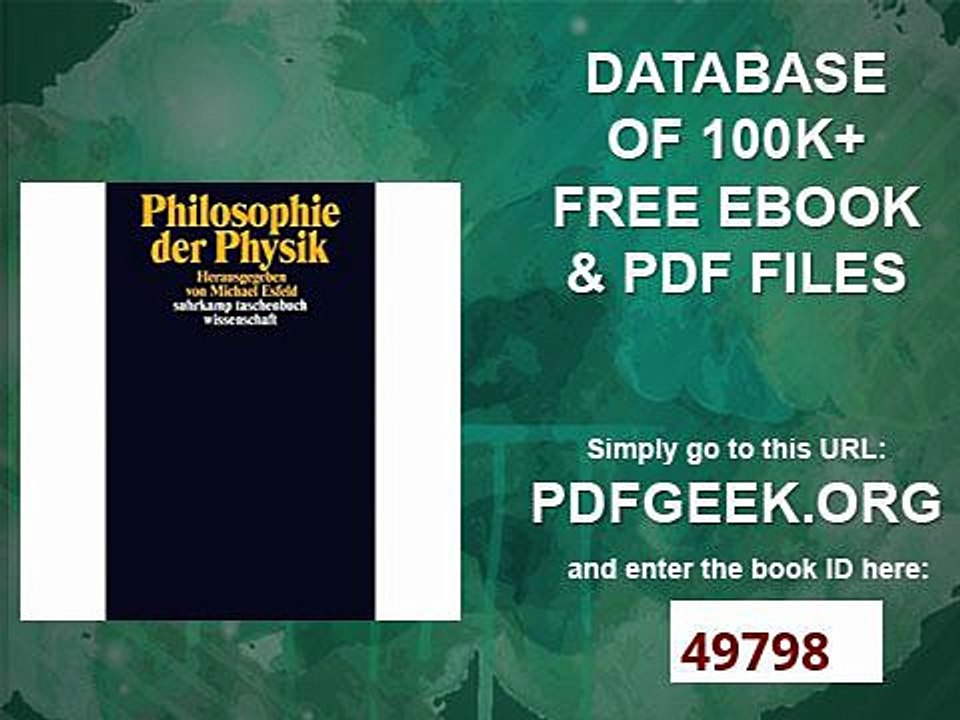Philosophie der Physik (suhrkamp taschenbuch wissenschaft)