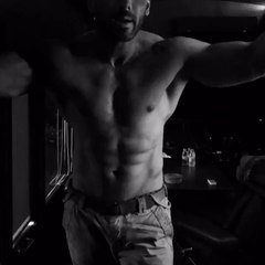 John Abraham is saying how many times he has broken his arm and knee