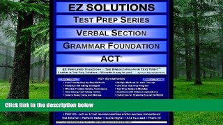 Buy Punit Raja SuryaChandra EZ Solutions - Test Prep Series - Verbal Section - Grammar Foundation
