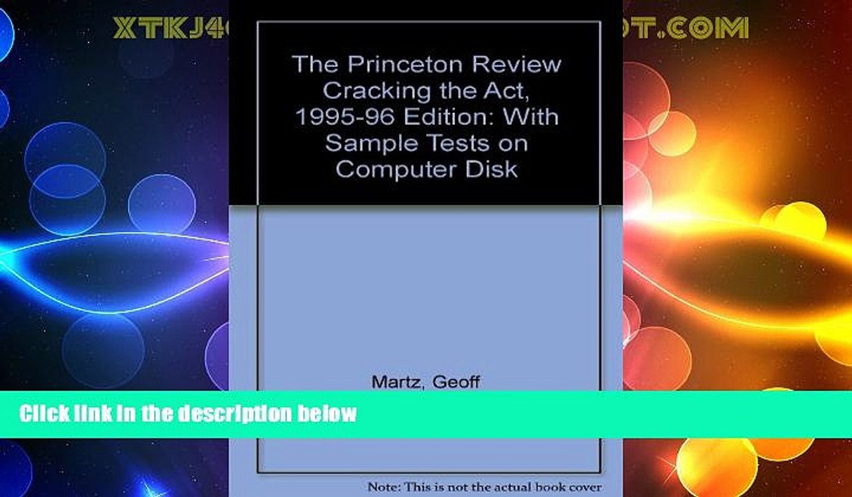 Price Princeton Review Cracking the ACT with Sample Tests on Disk 1995-96 Edition Mac Version: