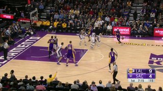 Nick Young Splashes a Deep Three - Lakers vs Kings - December 12, 2016 - 2016-17 NBA Season