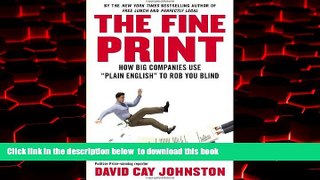 Pre Order The Fine Print: How Big Companies Use 