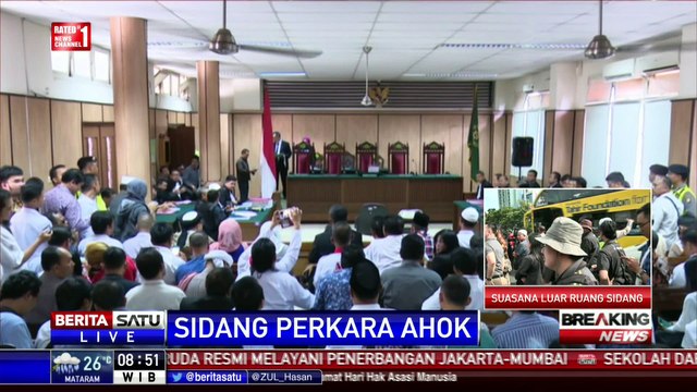Sidang Perdana Kasus Ahok Diawali Pembacaan Tata Tertib