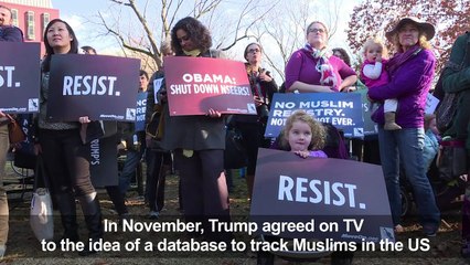 Rally in support of Muslims in Washington
