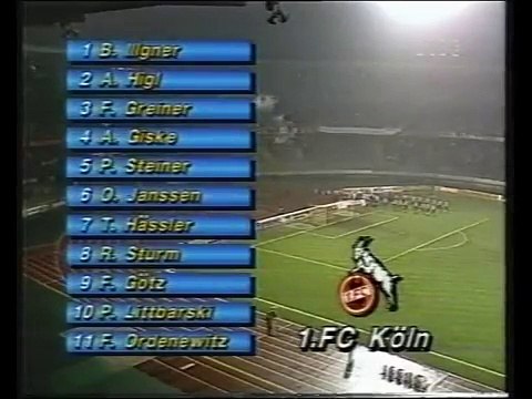 06.12.1989 - 1989-1990 UEFA Cup 3rd Round 2nd Leg 1. FC Köln 3-0 Crvena Zvezda