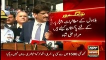 Murad Ali Shah talks to media about Bilawal's 4 demands