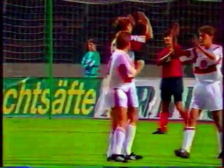 18.09.1991 - 1991-1992 UEFA Cup 1st Round 1st Leg VfB Stuttgart 4-1 Pecsi Dozsa SC