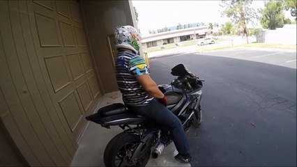 Session de Wheelie en Moto qui finit en crash... AIE