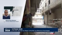 UN chief 'alarmed' by Aleppo 'atrocities' as offensive in final stages