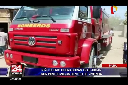 70% de quemaduras en niños se produce por pirotécnicos