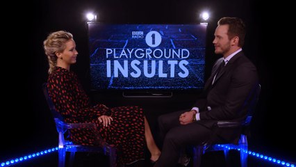 Jennifer Lawrence & Chris Pratt Insult Each Other - CONTAINS STRONG LANGUAGE!