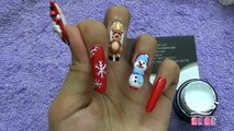 Mẫu nail Noel đẹp, trang trí mẫu móng đẹp cho giáng sinh, vẽ trang trí bông hoa tuyết lên móng tay