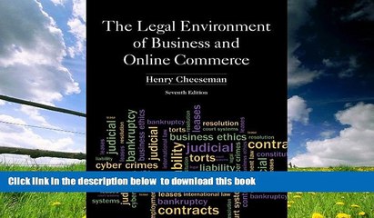 PDF [DOWNLOAD] The Legal Environment of Business and Online Commerce (7th Edition) BOOK ONLINE