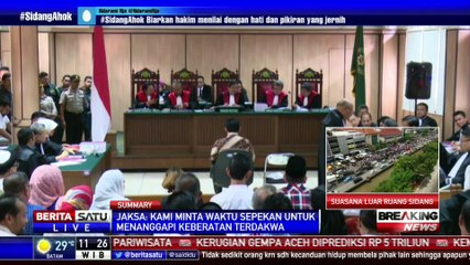 Sidang Ahok Dilanjutkan Selasa Pekan Depan
