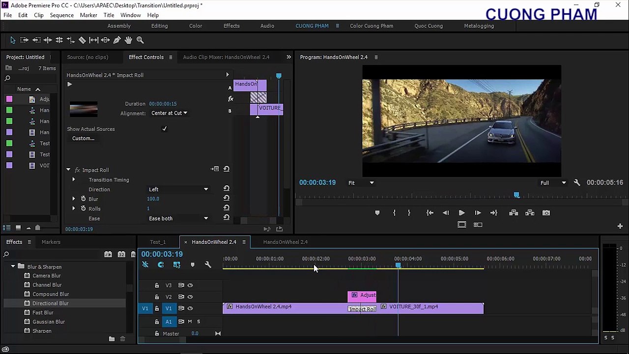 20.[Hướng dẫn] Bài 20- Chuyển cảnh và Keyframe trong Premiere Pro CC 2015
