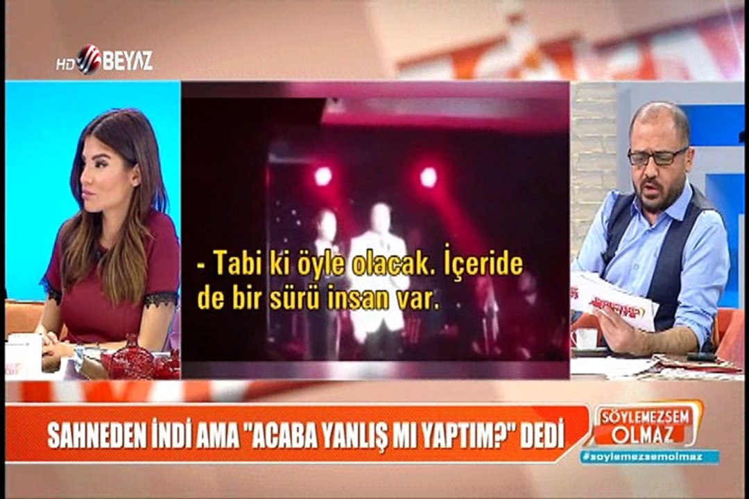HÜLYA AVŞAR SAHNEDEN İNDİ AMA ACABA YANLIŞ MI YAPTIM  DEDİ