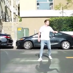 funny boy dance on road and next watch